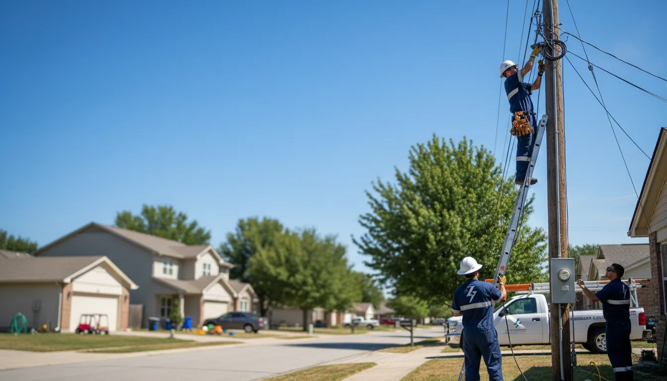 Residential electrician providing installation services in Range, AL
